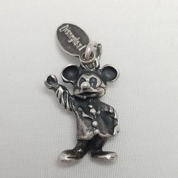 Vintage Walt Disney Production Disney Land Mickey Mouse Charm 3D Sterling Silver - Picture 9 of 9